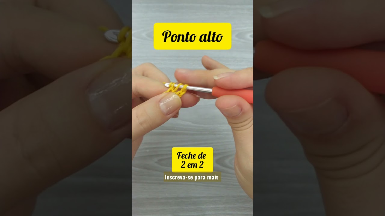 PONTO ALTO pontos em croch&ecirc; passo a passo. #crochet #dicas #diy #semprecirculo