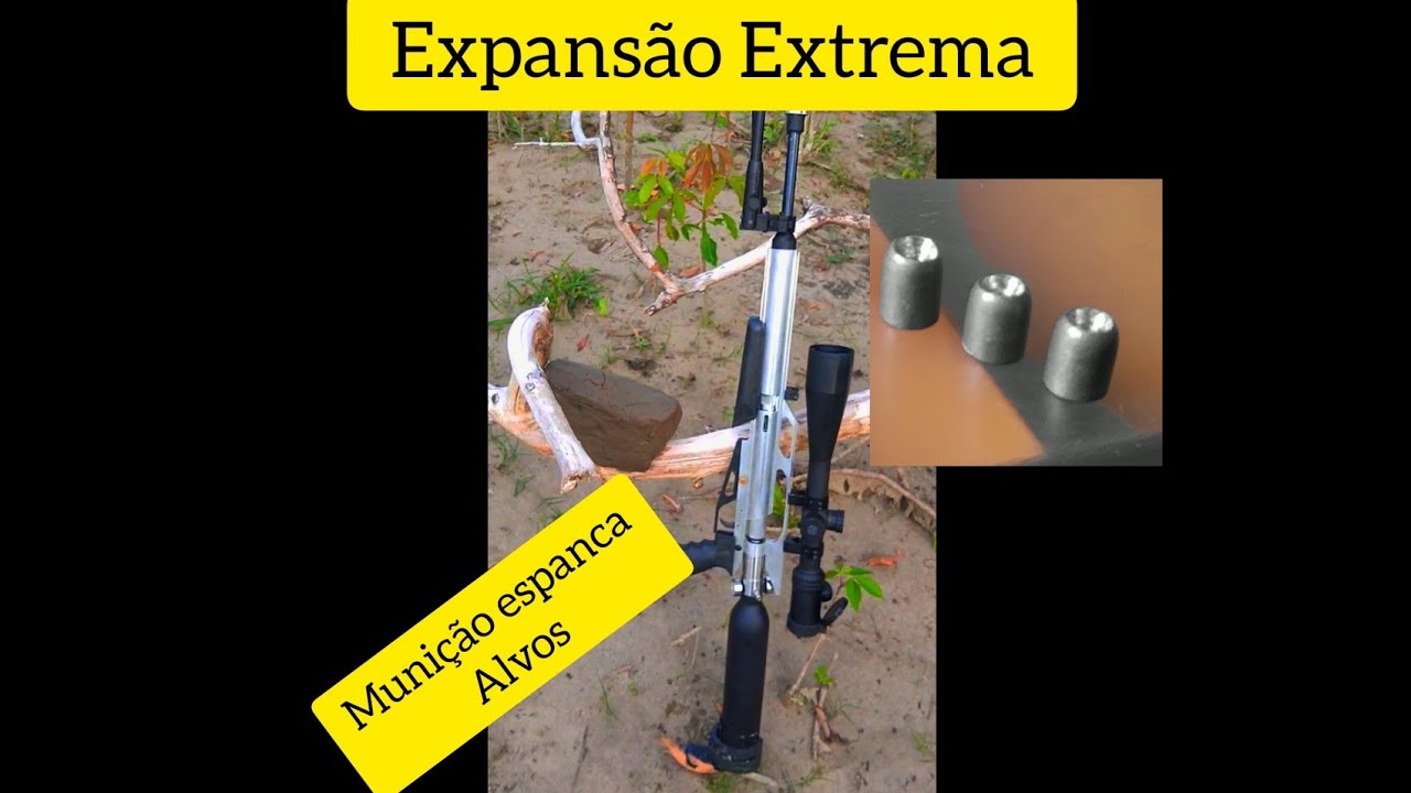 Tiro na Argila a 20-50 e 140 metros /Slug de expans&atilde;o 1.82g