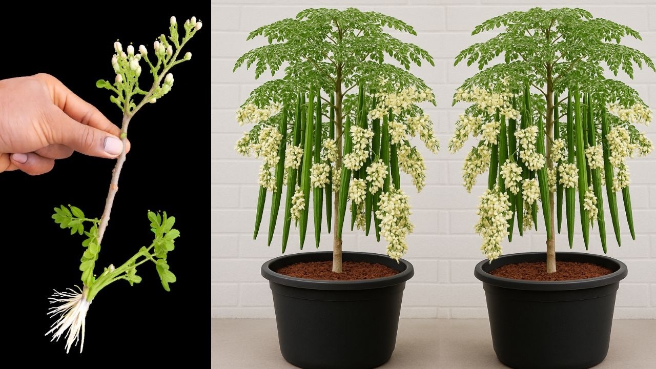 Moringa Plant Growing Tips | Branch grafting technique-Professional Branch Grafting Method