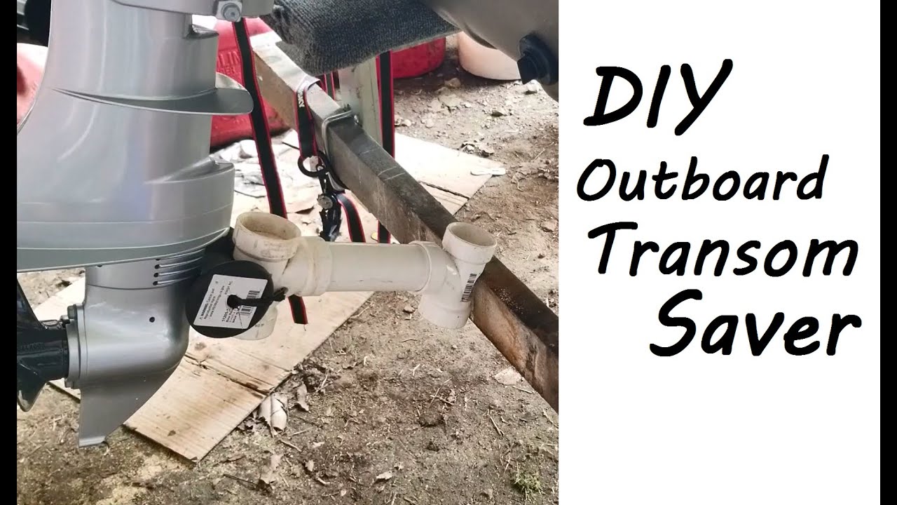 DIY Outboard Transom Saver - PVC and a Rubber Roller | 2022 Honda 5hp 4 Stroke Outboard BF5D