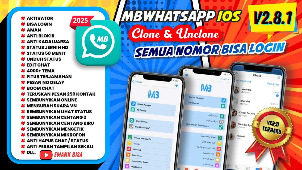 mbwhatsapp ios v2.8.1 update terbaru 2026 || wa mb || mb wa || whatsapp mod versi terbaru 2026 || wa