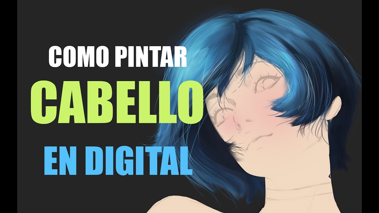 Como pintar cabello realista en digital