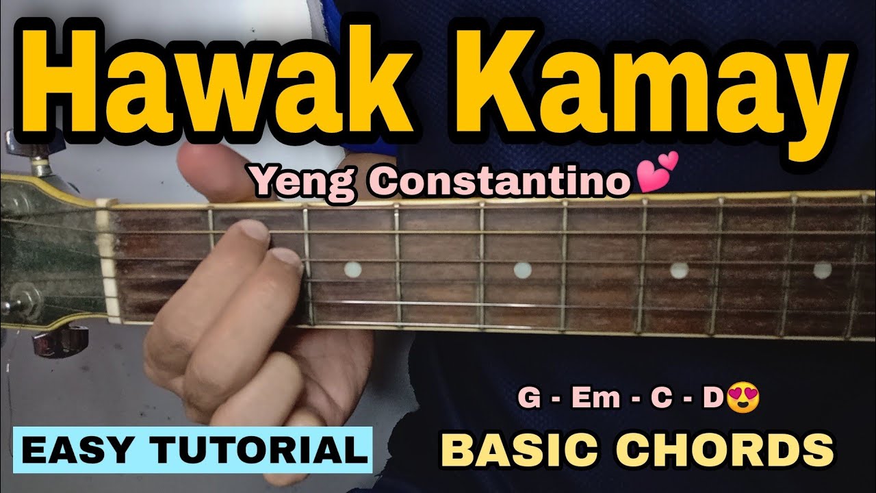 Hawak Kamay - Yeng Constantino (EASY GUITAR TUTORIAL)