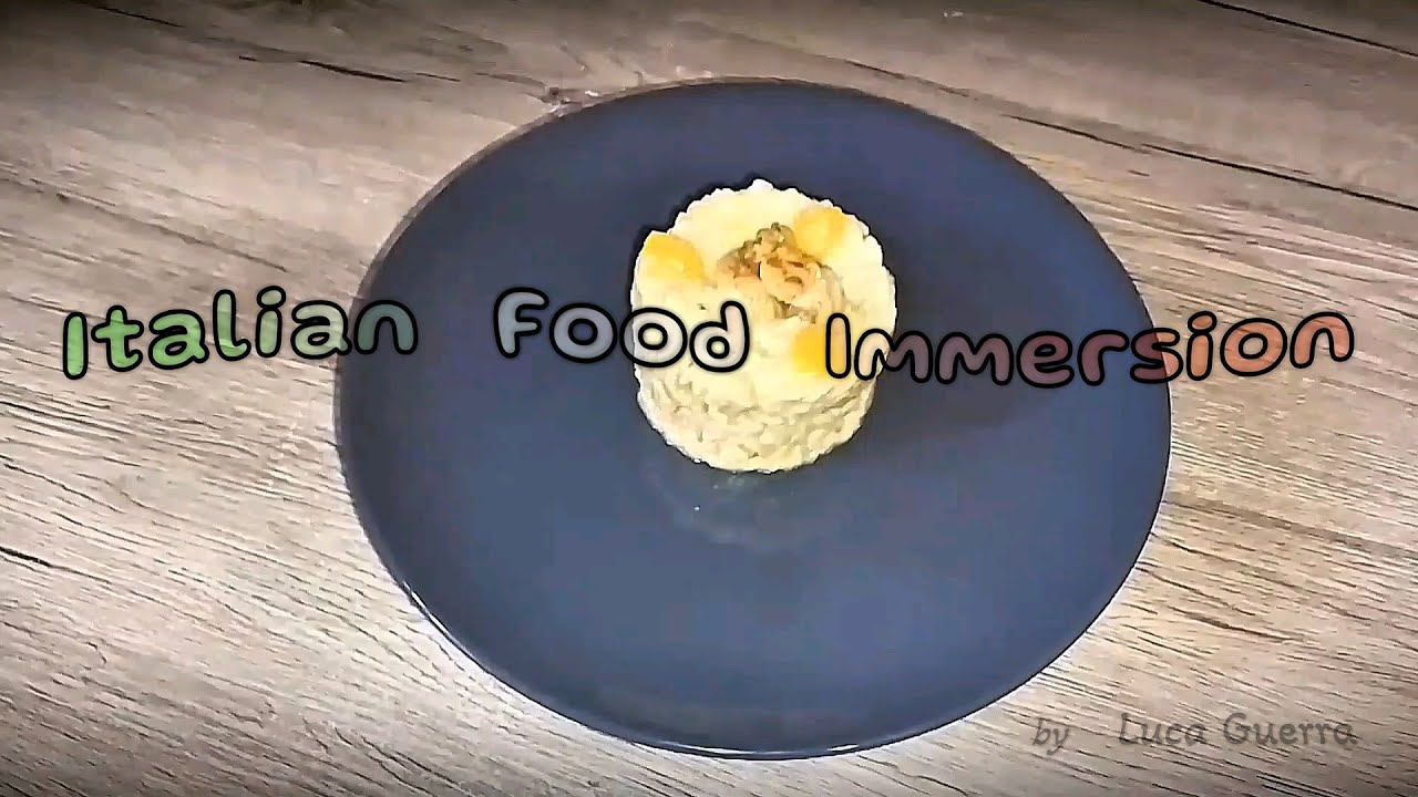 Risotto ai gamberi in crema di alchechengi (alkekengi)