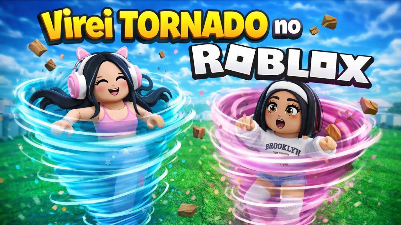 EU VIREI UM TORNADO E DESTRUÍ TUDO NO ROBLOX! 😱