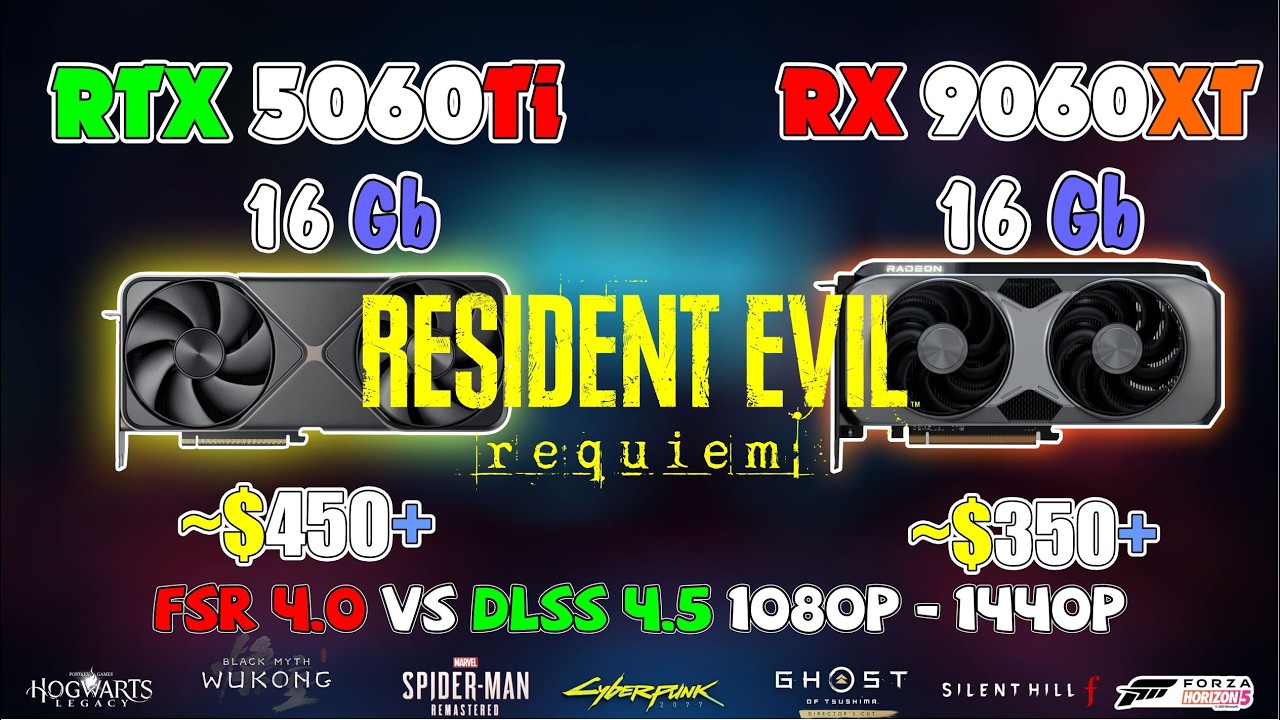 RTX 5060 Ti Vs RX 9060 XT: Is DLSS 4.5 or FSR 4.0 the Winner? | 1080p & 1440p Max Settings