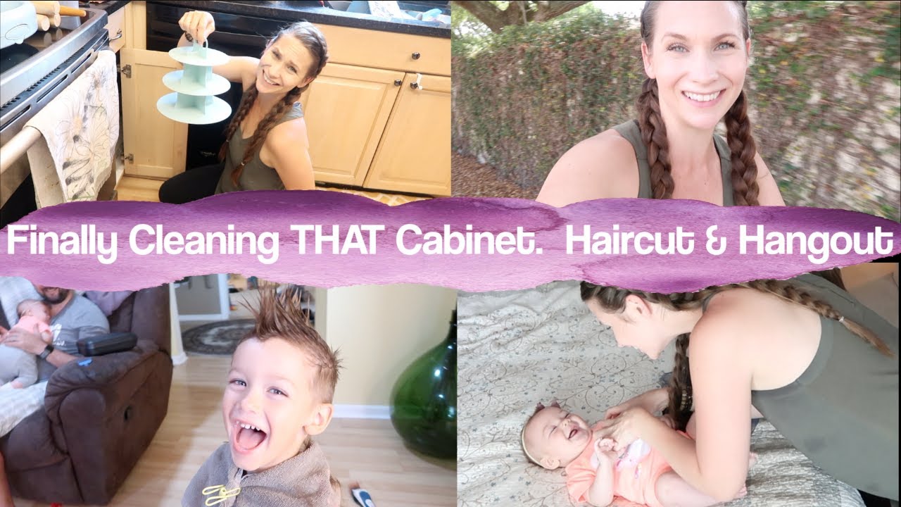 Finally Cleaning The Labrinth Cabinet!  Haircut & Hangout With Me!