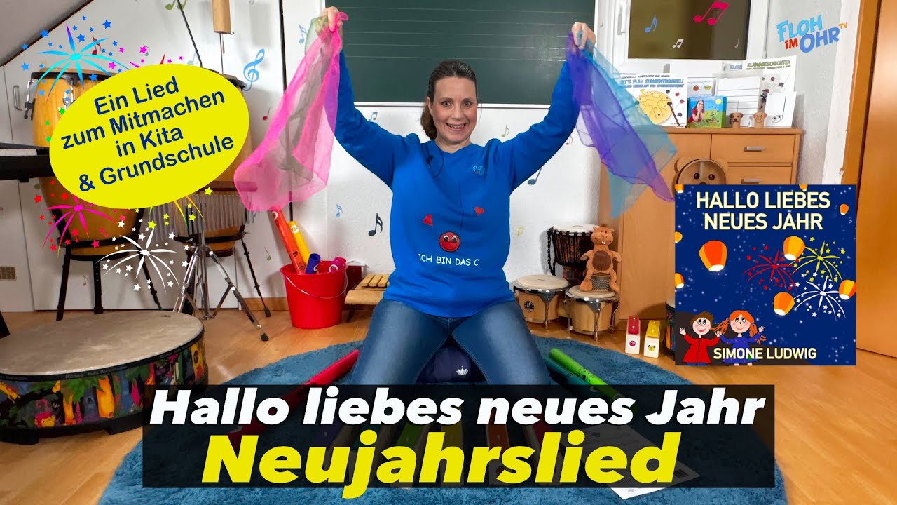 Neujahrslied | Hallo liebes neues Jahr | Simone Ludwig | Floh im Ohr TV
