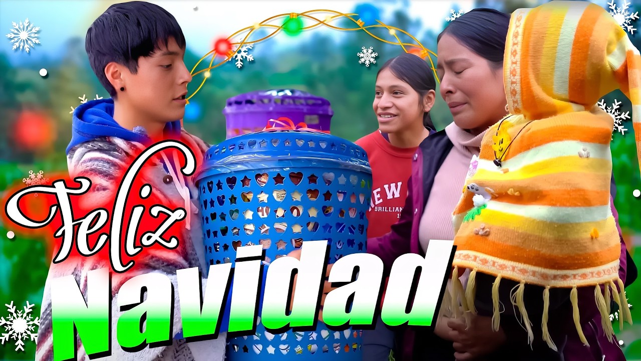 Le compré una canasta navideña para mi MAMÁ, así reaccionó