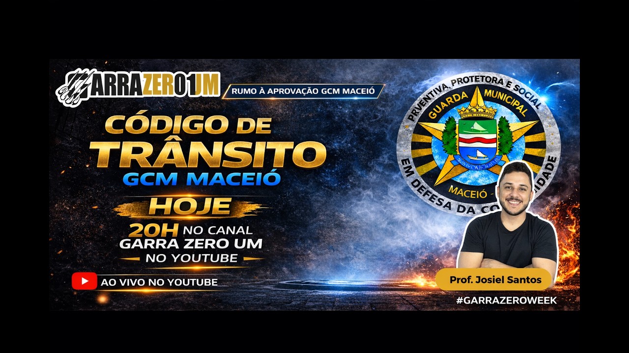 CÓDIGO DE TRÂNSITO PARA GCM MACEIÓ | PROF JOSIEL SANTOS