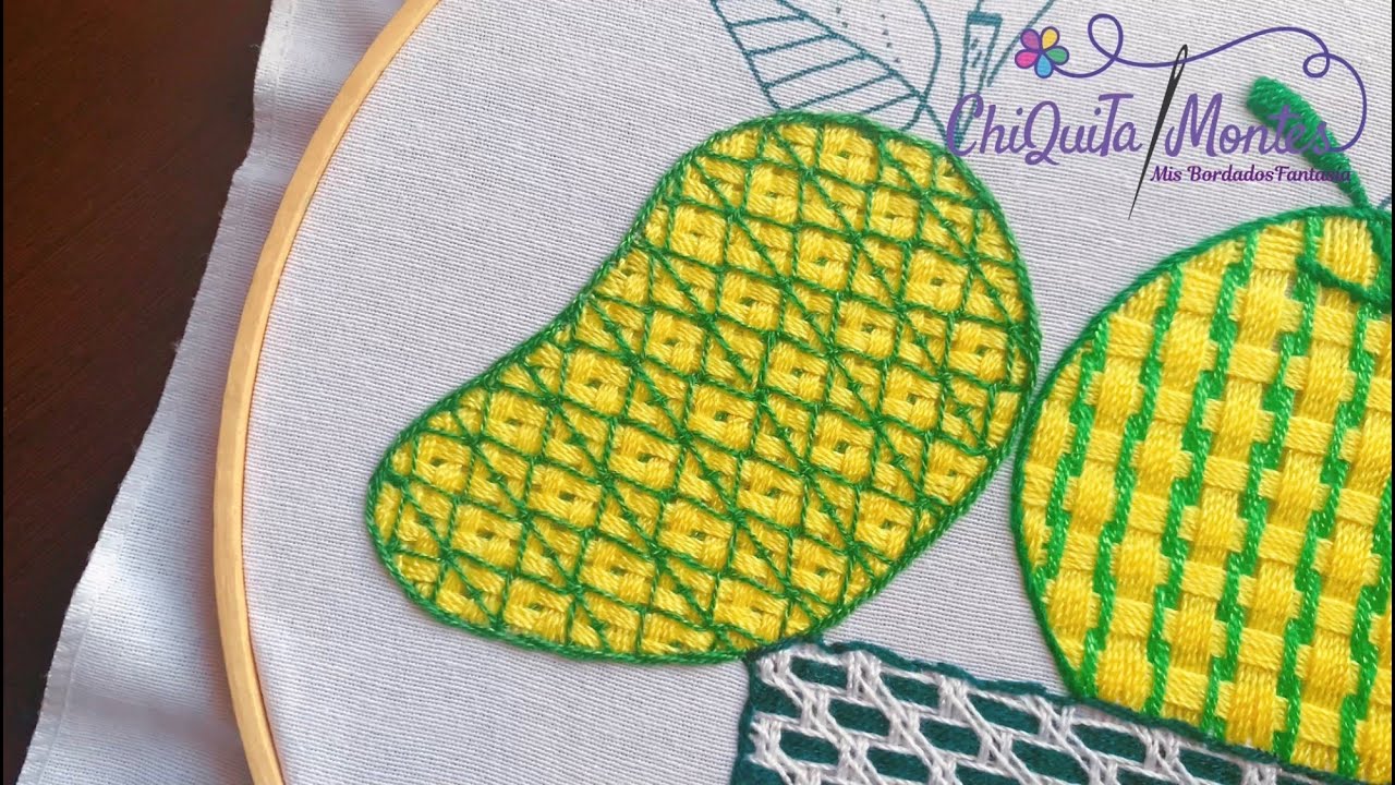 Bordado Fantasía Mango 9 / Hand Embroidery Mango 🥭 with Fantasy Stitch