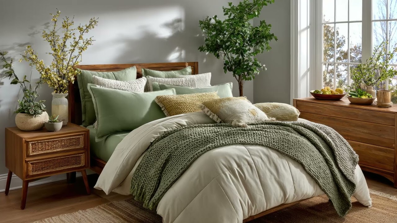 Spring Decor Ideas 2025 🌿 Sage Green & Beige Home Styling for a Calm Cozy Space