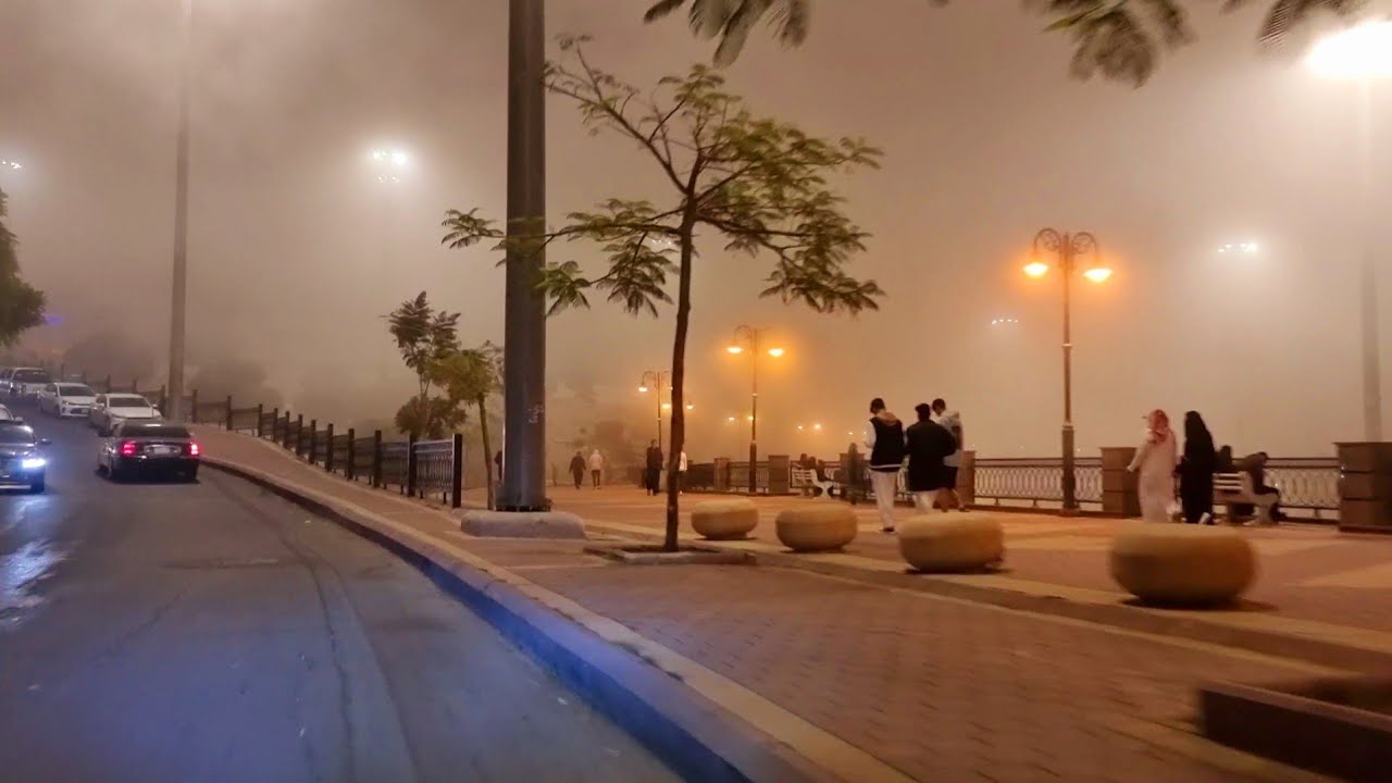A Night Drive Through Abha City | Saudi Arabia | The Fog Walkway |