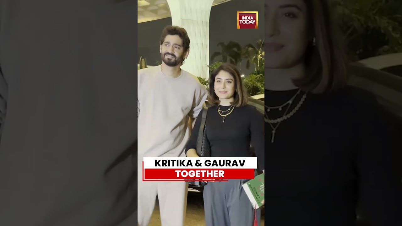 Kritika Kamra and Gaurav Kapur Arrive at Mumbai Airport #kritikakamra #gauravkapur #bollywoodnews