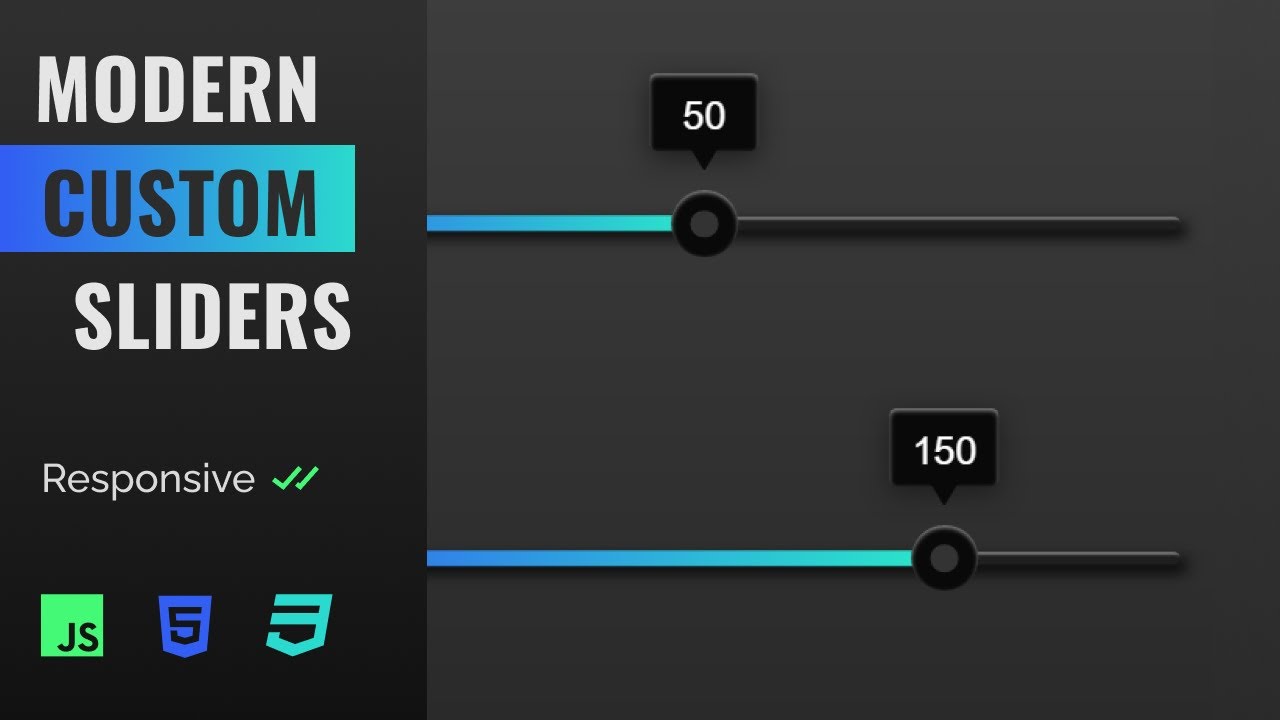 Custom Range Slider Design HTML | CSS | Javascript (Quick Tutorial)