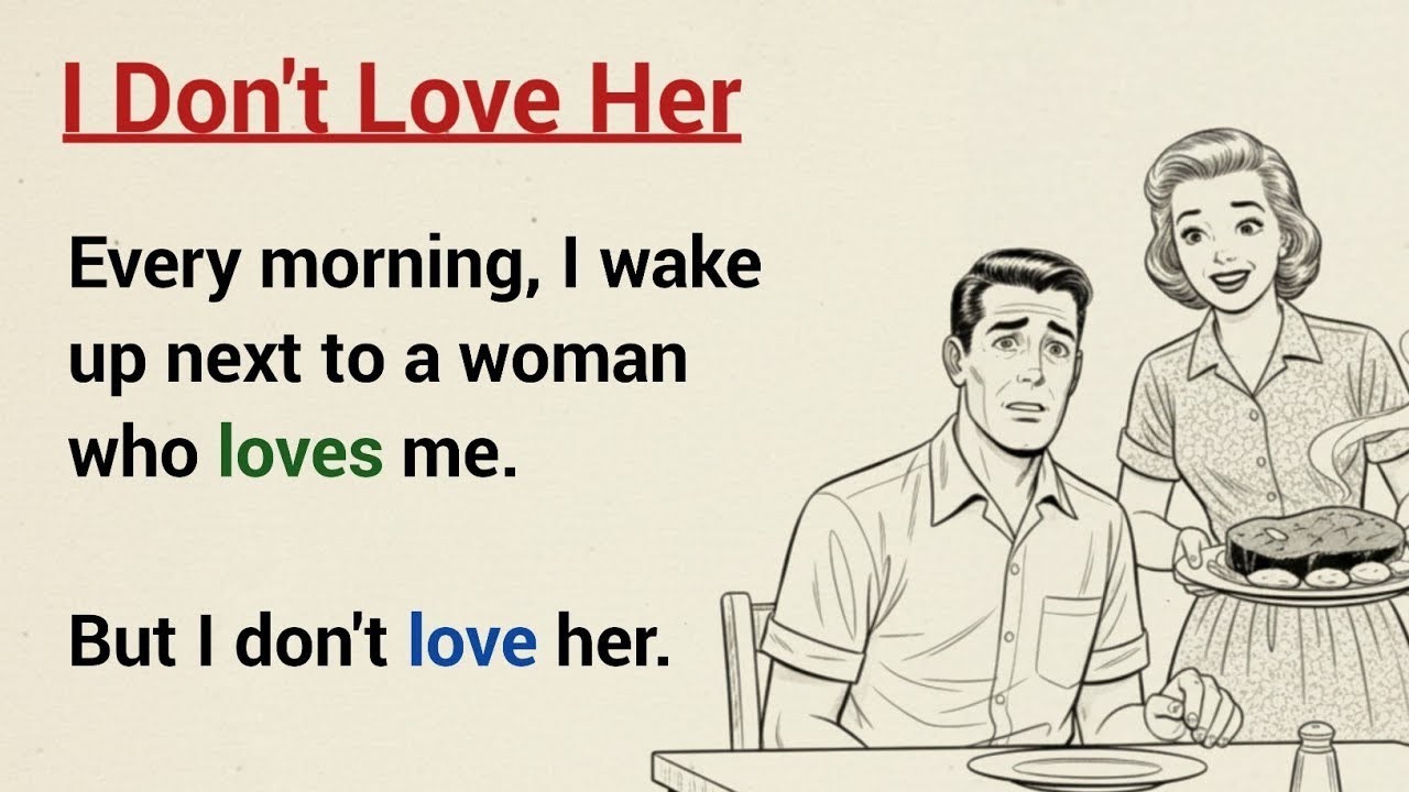 I Don’t Love Her Anymore 💔 | Emotional English Story for Listening Practice