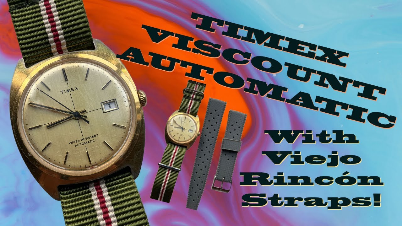 Vintage Timex Viscount Automatic [ M32 Watch Movement ] & Viejo Rincón Straps