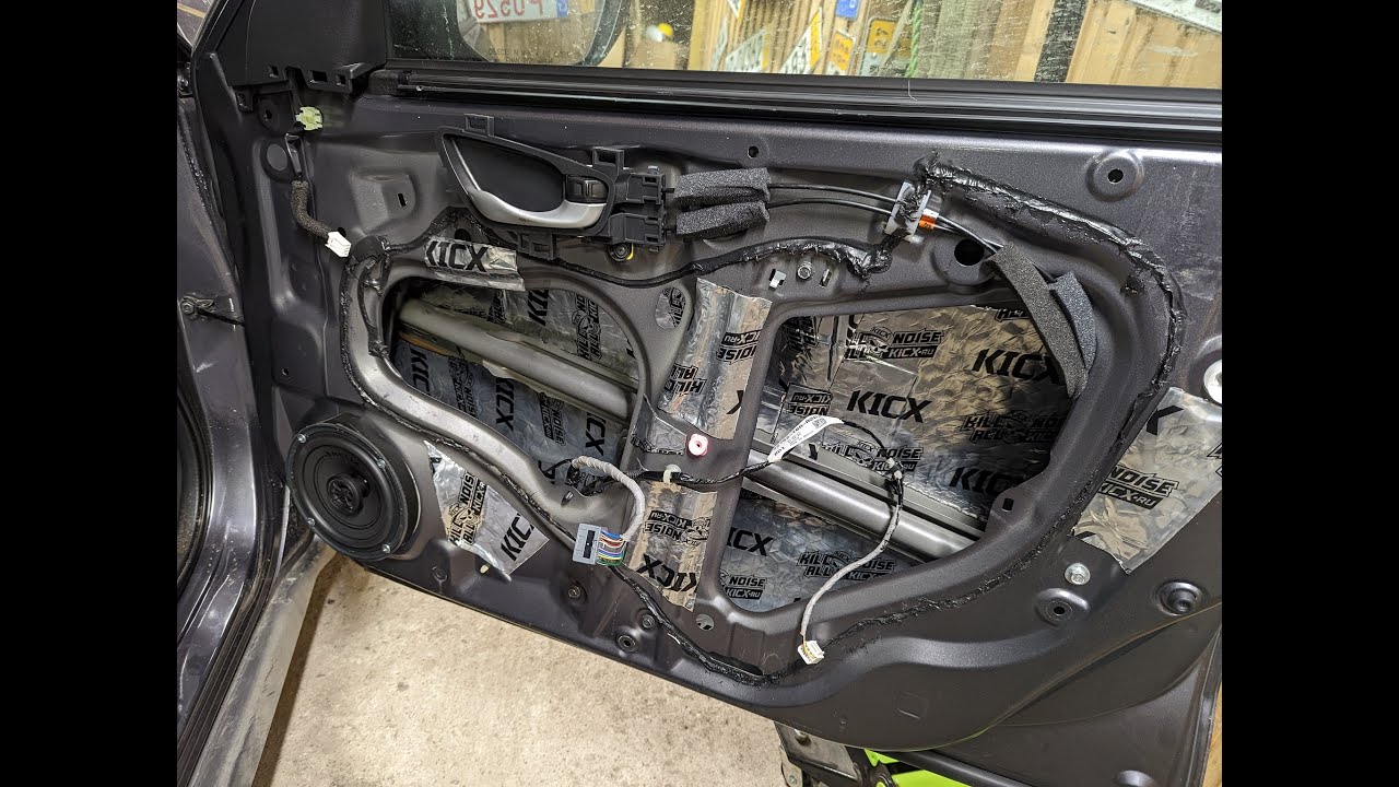 Виброизоляция дверей + установка BLAM Relax 2 165 R2C, сравнение с Helix F 6X | Door sound deadening