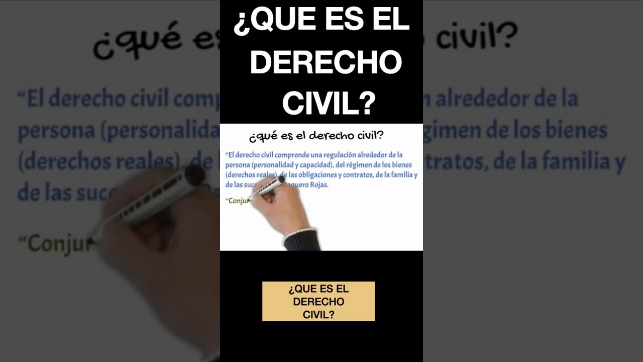 &iquest;Qu&eacute; es el derecho civil? #shorts #civil #derecho #abogados #abogado #law #crime #notario