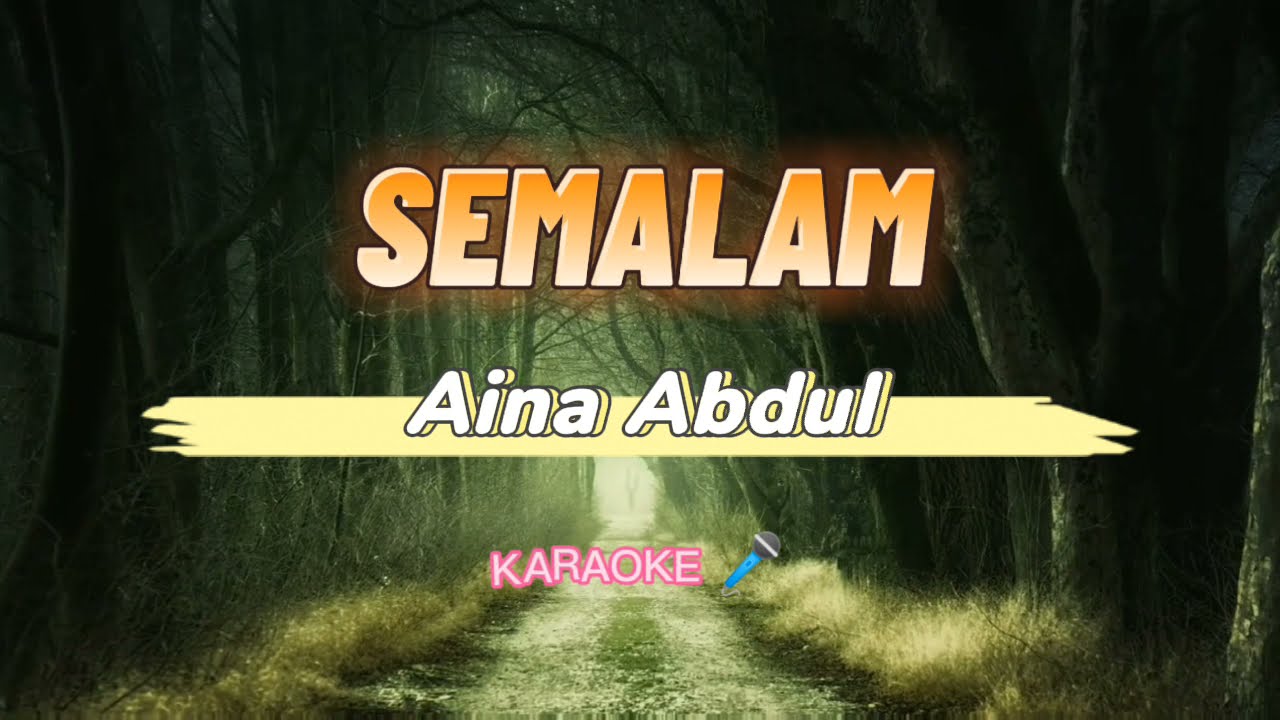 Semalam - Aina Abdul (Karaoke)🎤