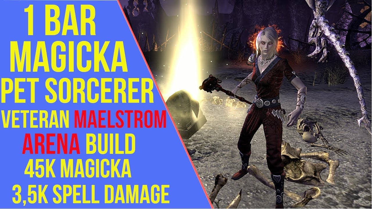 ESO - 1 Bar Pet Sorc VMA Build - Magicka Pet Sorcerer VMA Build | Scalebreaker