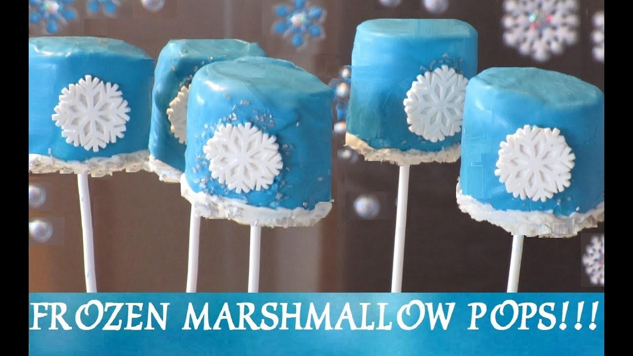 FROZEN Snowflake Marshmallow Pops! Inspired by Disney Frozen Movie