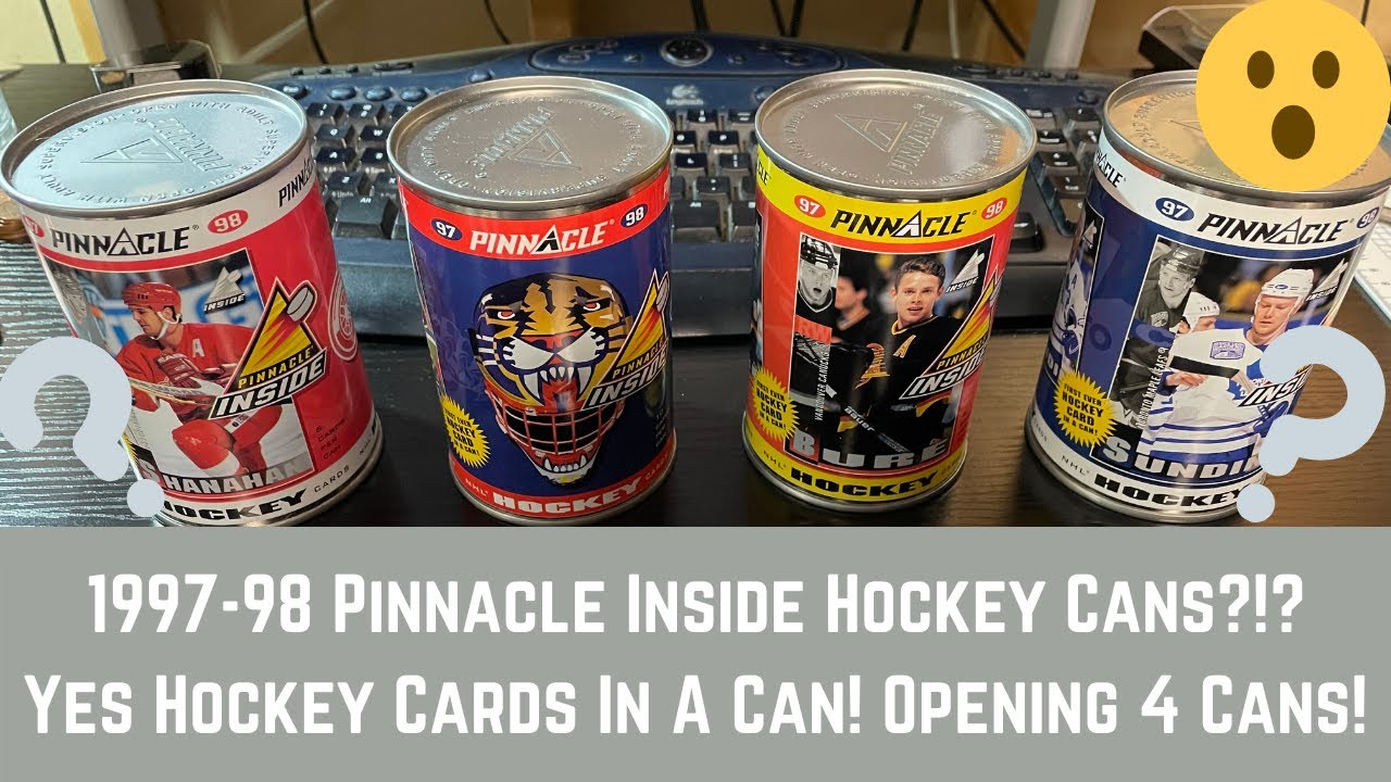 1997-98 Pinnacle Inside Hockey Cans Opening!  Yes! Hockey Cards in a Can!?!?