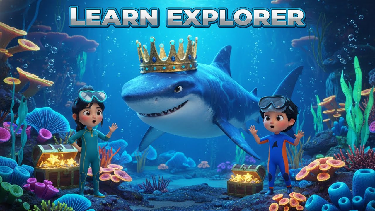 Title: 🦈 THE SHARK KING'S TREASURE! | Learn Explorer with Lena & Addy | 3D Adventure Movie for Kids