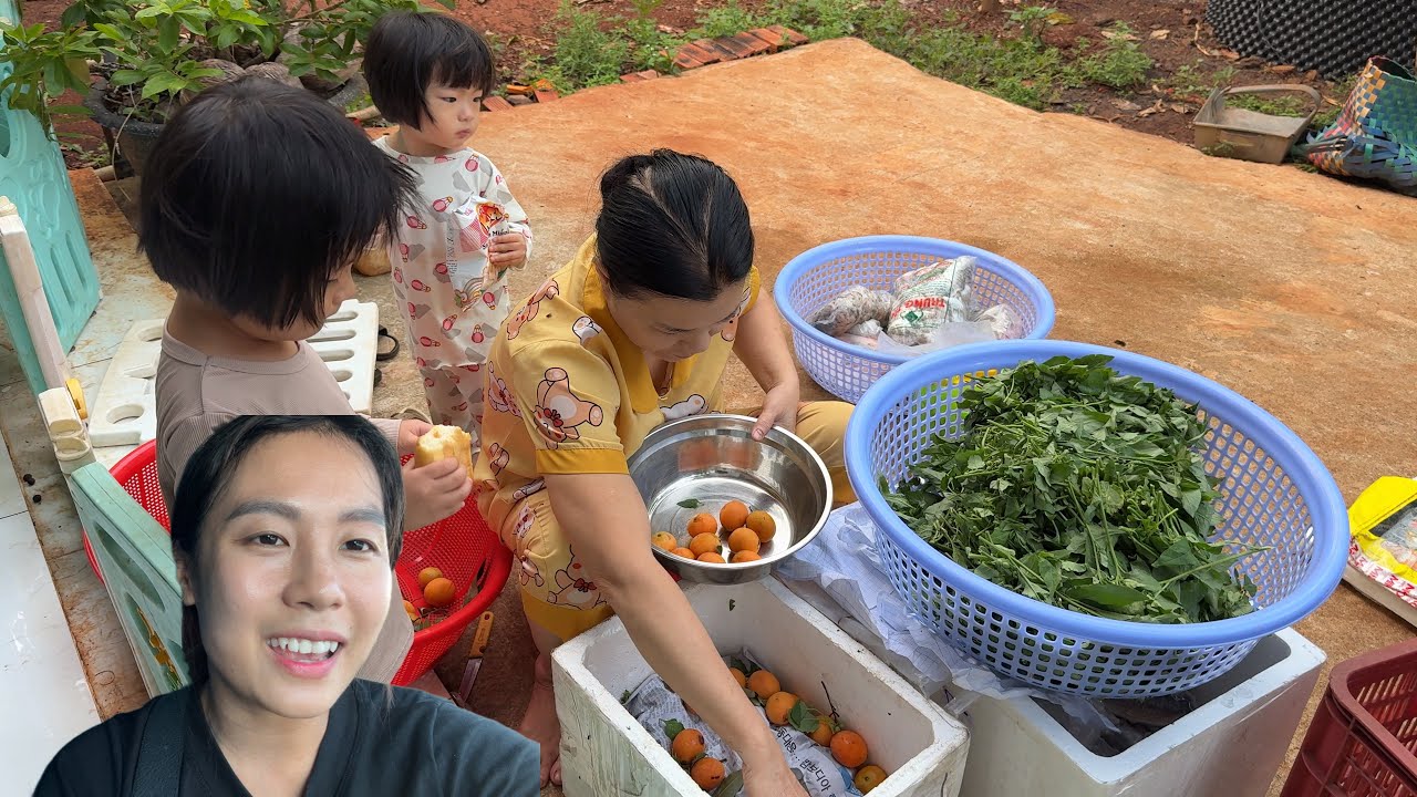 Chia Tay Cha Mẹ L&ecirc;n Đường Về B&igrave;nh Phước &ndash; Vui Mừng Khi Gặp Lại B&eacute; Moon & B&eacute; Bơ | Th&ocirc;n Nữ C&agrave; Mau
