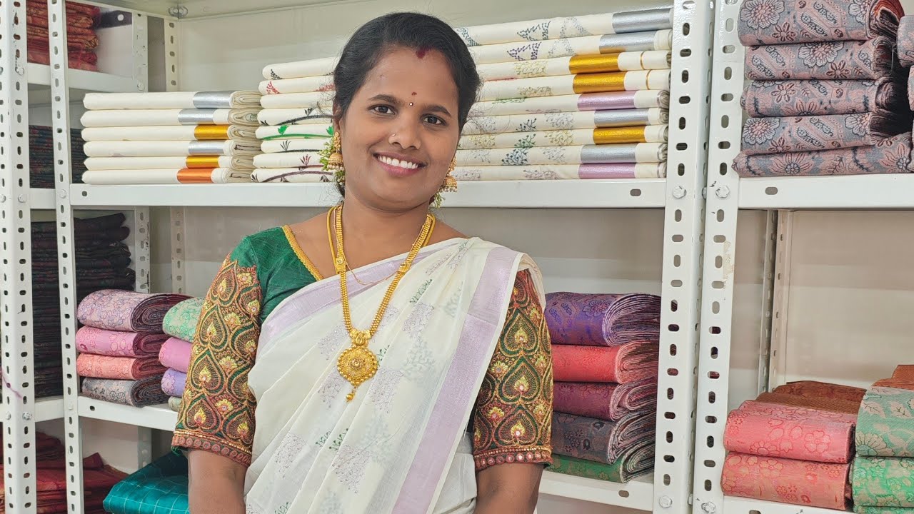 kerala cotton sarees |Nithi tex | Elampillai sarees collection | lowest price | elampillai sarees