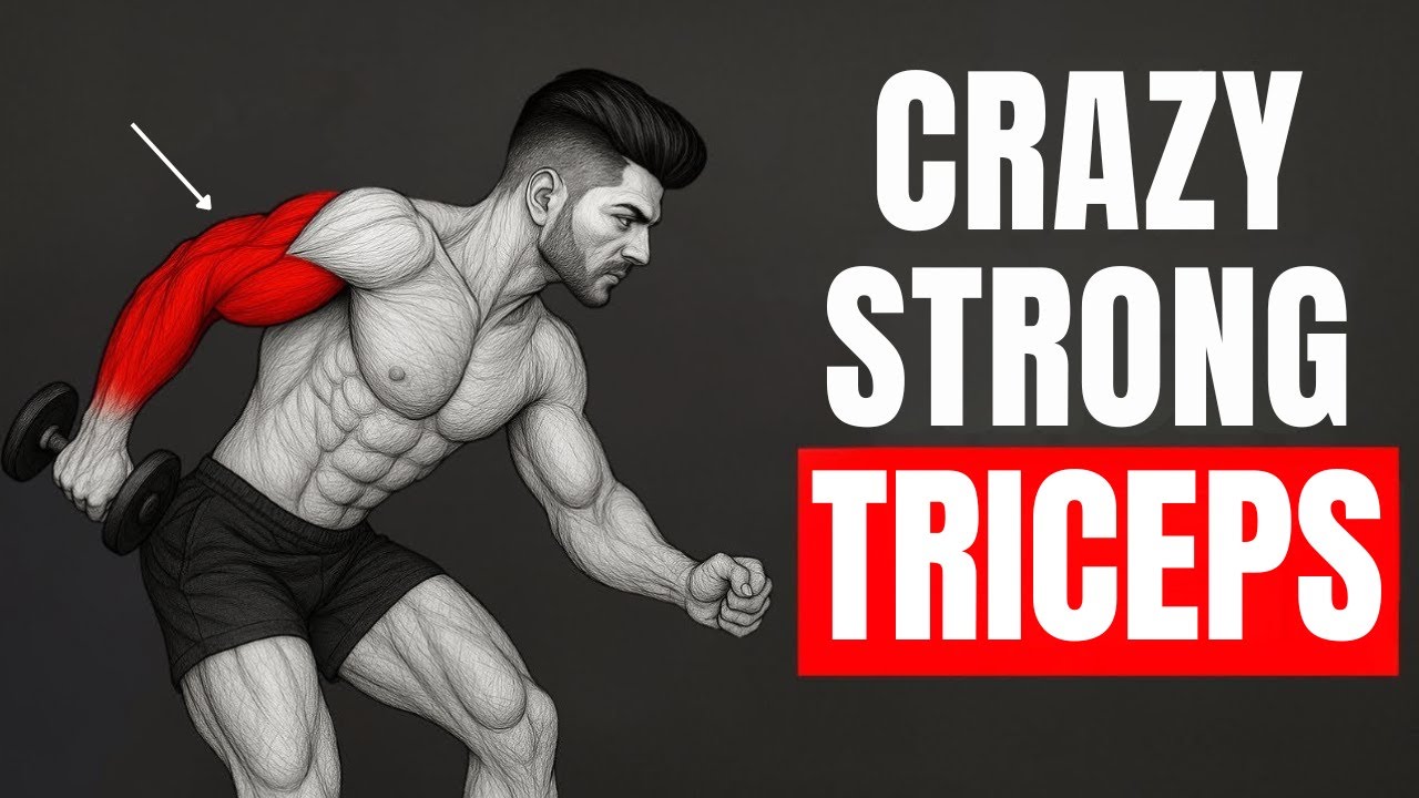 ЕДИНСТВЕННЫЕ 5 упражнений с гантелями, которые нужны мужчинам для РЕЗУЛЬТАТОВ роста трицепсов (НА...