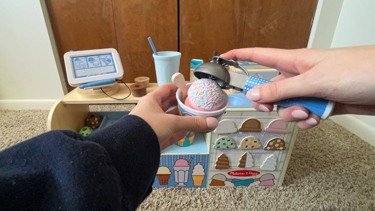 ✨ ASMR | Melissa & Doug Wooden Ice Cream Parlor🍦✨