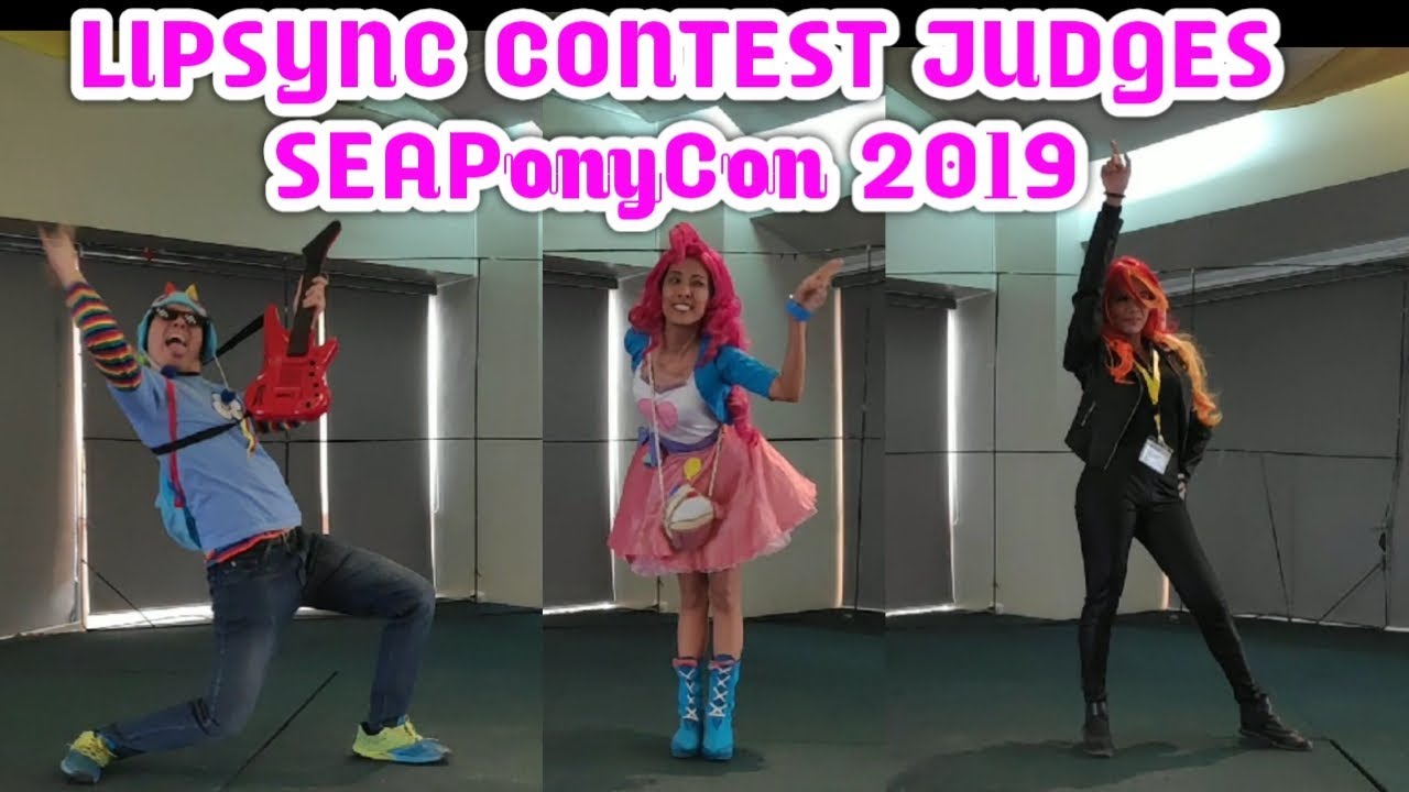 SEAPonyCon 2019 Lipsync Battle judges (Equestria Girls cosplay)