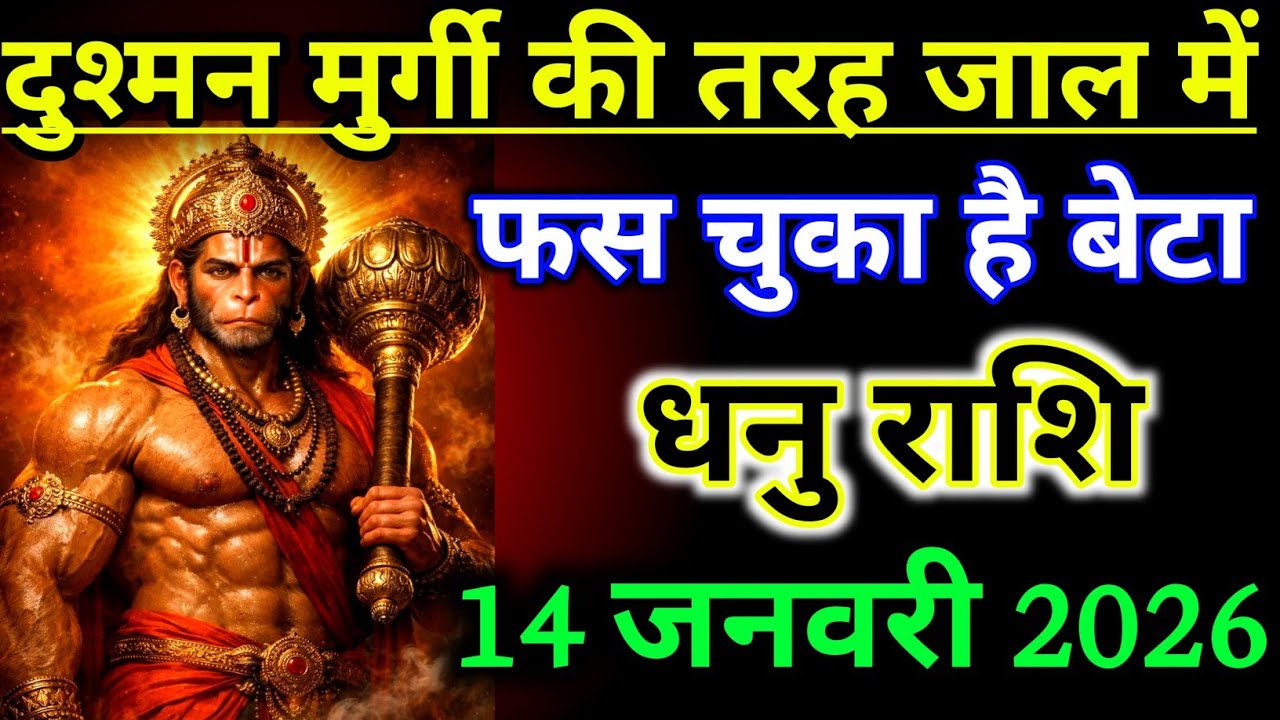 धनु राशिफल !! दुश्मन मुर्गी की तरह जाल में फस चुका है बेटा !! Dhanu Rashifal january 2026