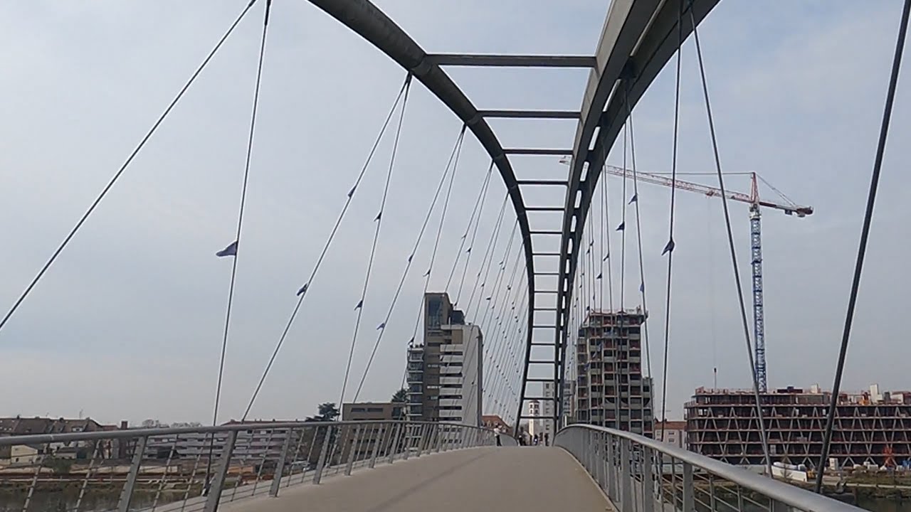 Weil am Rhein, Germany 🇩🇪 - Three Countries Bridge (Dreiländerbrücke / Passerelle des Trois Pays)
