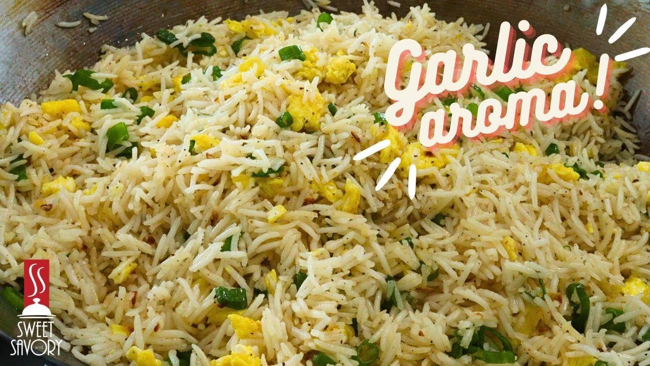 Chinese Garlic Fried Rice | Egg rice recipe