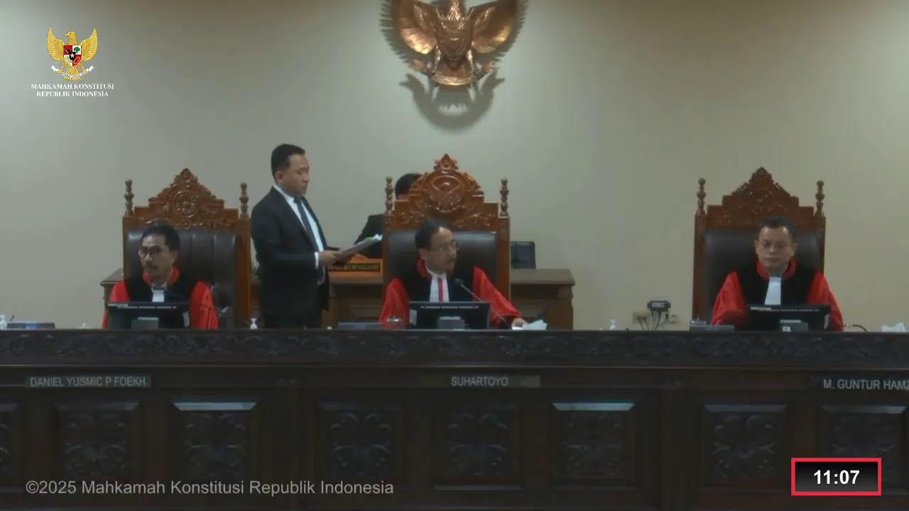 (Panel I) Sidang Perkara PHPU Gubernur, Bupati dan Walikota, Senin, 17 Februari 2025.