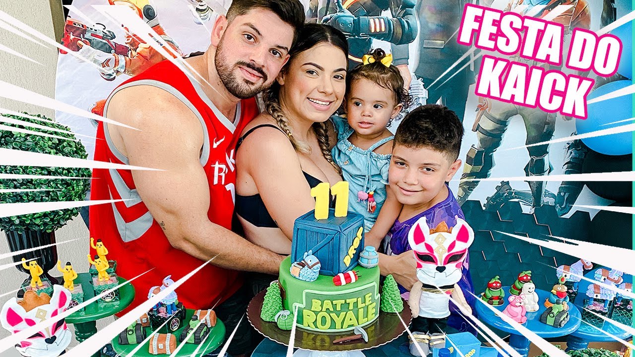 FESTA EM CASA DO FORTNITE -  11 ANOS DO KAICK  | Kathy Castricini