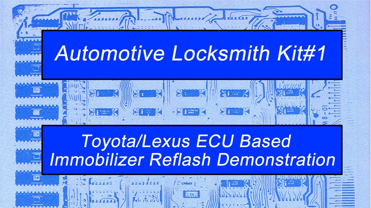 Reflash a Toyota or Lexus ECU Immobilizer with the Automotive Locksmith Kit