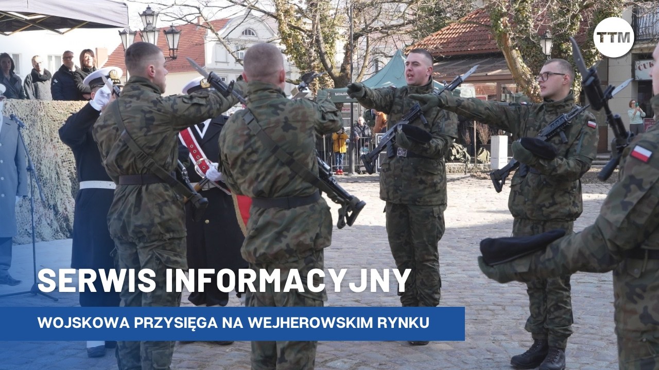 Wojskowa przysięga na wejherowskim rynku