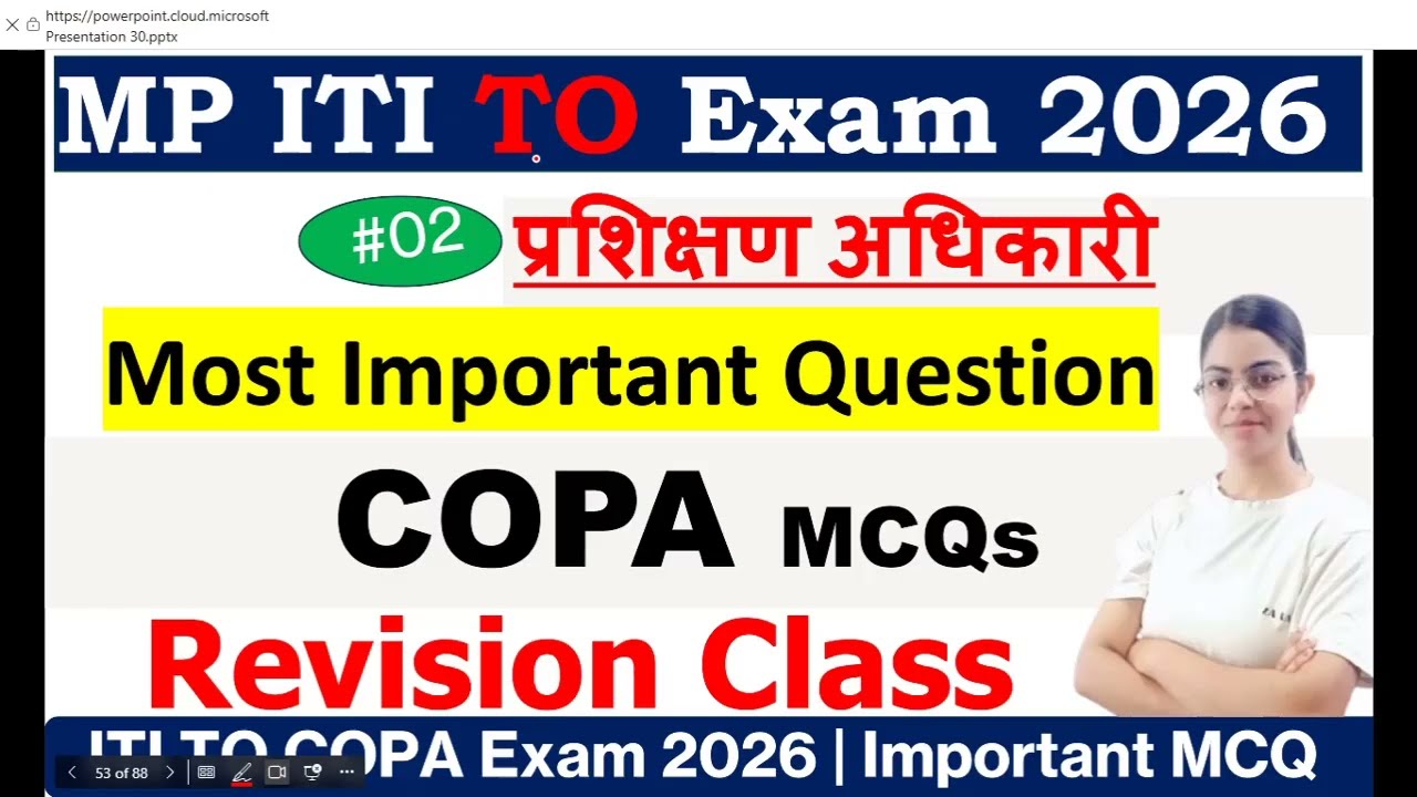 MP ITI TO 2025 🔥 | Computer Best MCQs | Madhya Pradesh ITI Training Officer | Exam Oriented