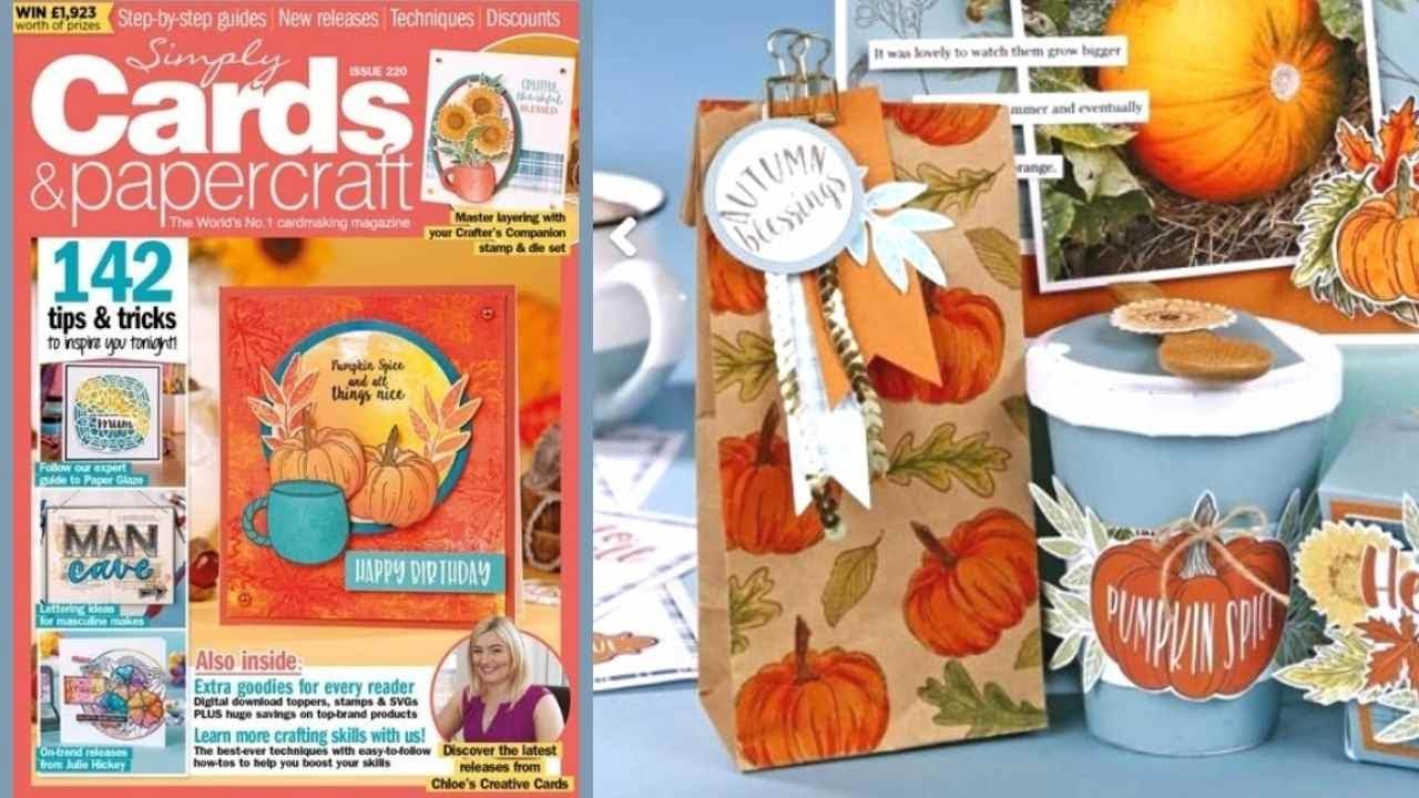 Autumn Treat Bag Project | Simply Cards & Papercraft Magazine 220