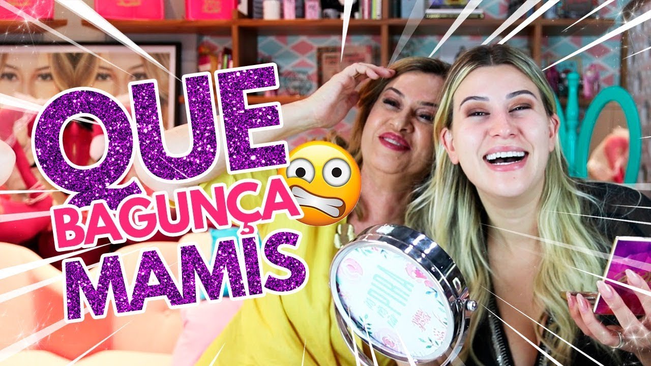 Usei as MAQUIAGENS da minha MÃE!! com Marisa Santina