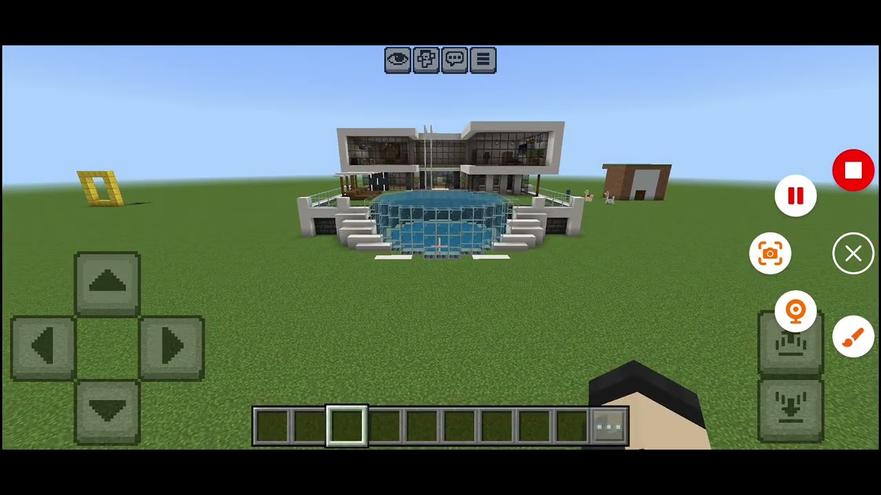 I made 3 modern house in minecraft 