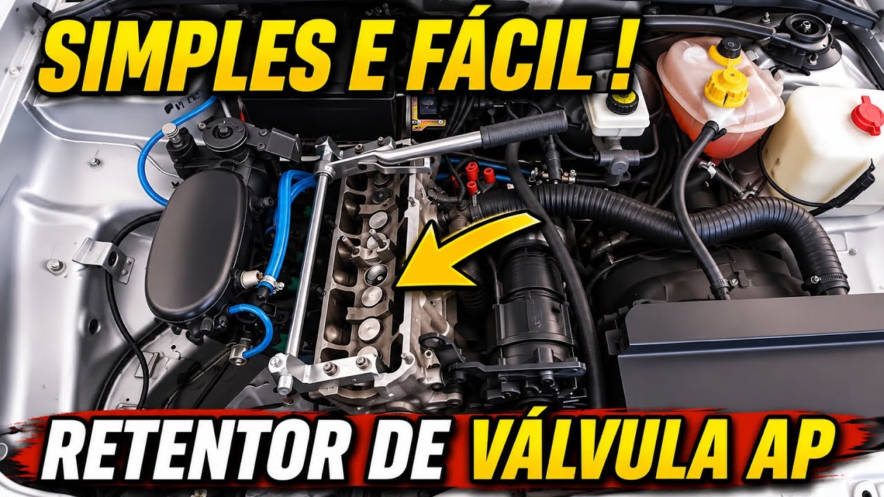 Como trocar Retentor de válvula/vedador no lugar sem Retirar o cabeçote, motor AP.