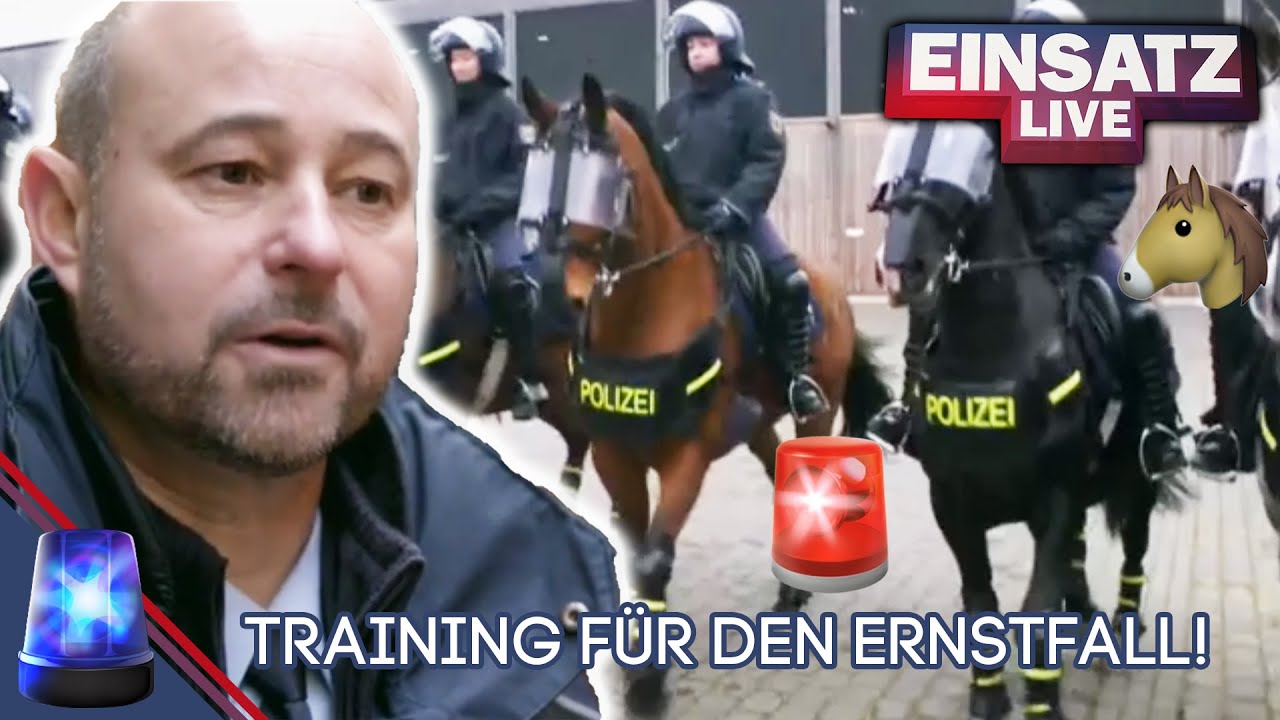 Für den ERNSTFALL Demonstration gewappnet! 🚨 Polizeipferde im TRAINING! | Einsatz Live | ATV