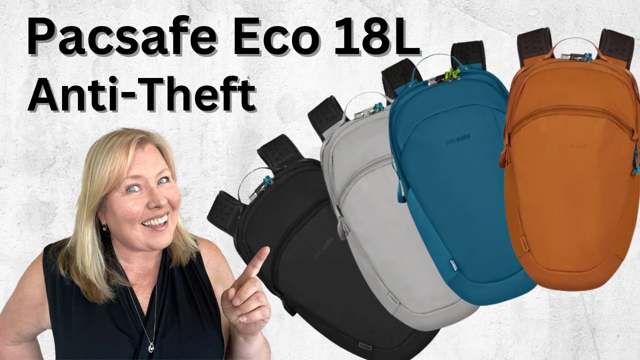 Рюкзак Pacsafe Eco 18L с защитой от кражи: безопасный, стильный и экологичный!