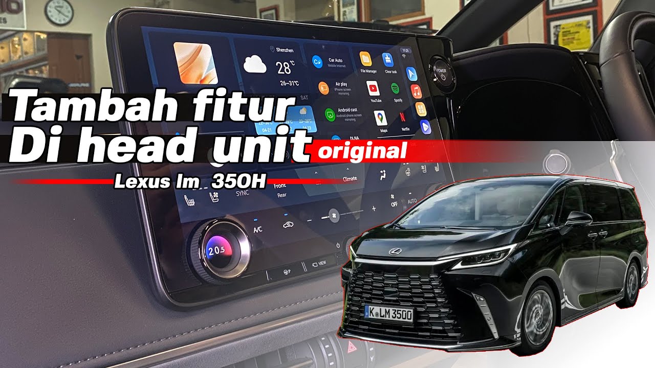 Lexus lm 350 hybrid head unit original bisa jadi head unit android tanpa ganti head unit