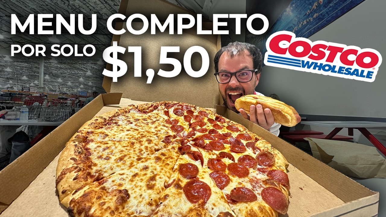 Pruebo TODO el menú de COMIDA de Costco. La mejor comida Yankee de todas
