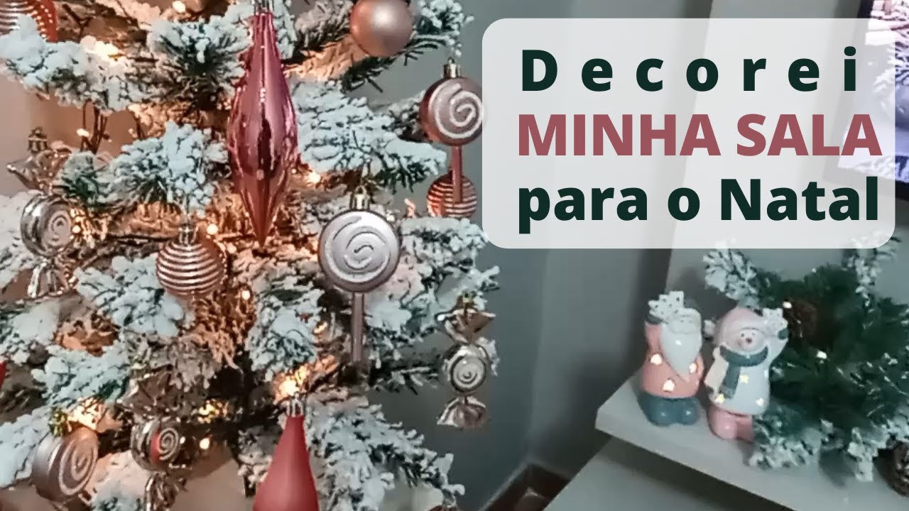 Decorei minha sala para o Natal 2022